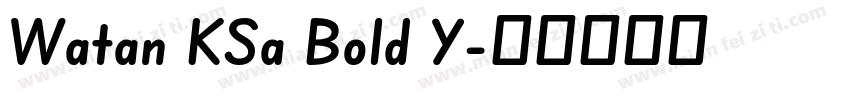 Watan KSa Bold Y字体转换
